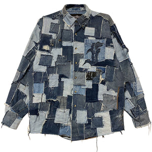 Complete Patched Denim Over-Shirt