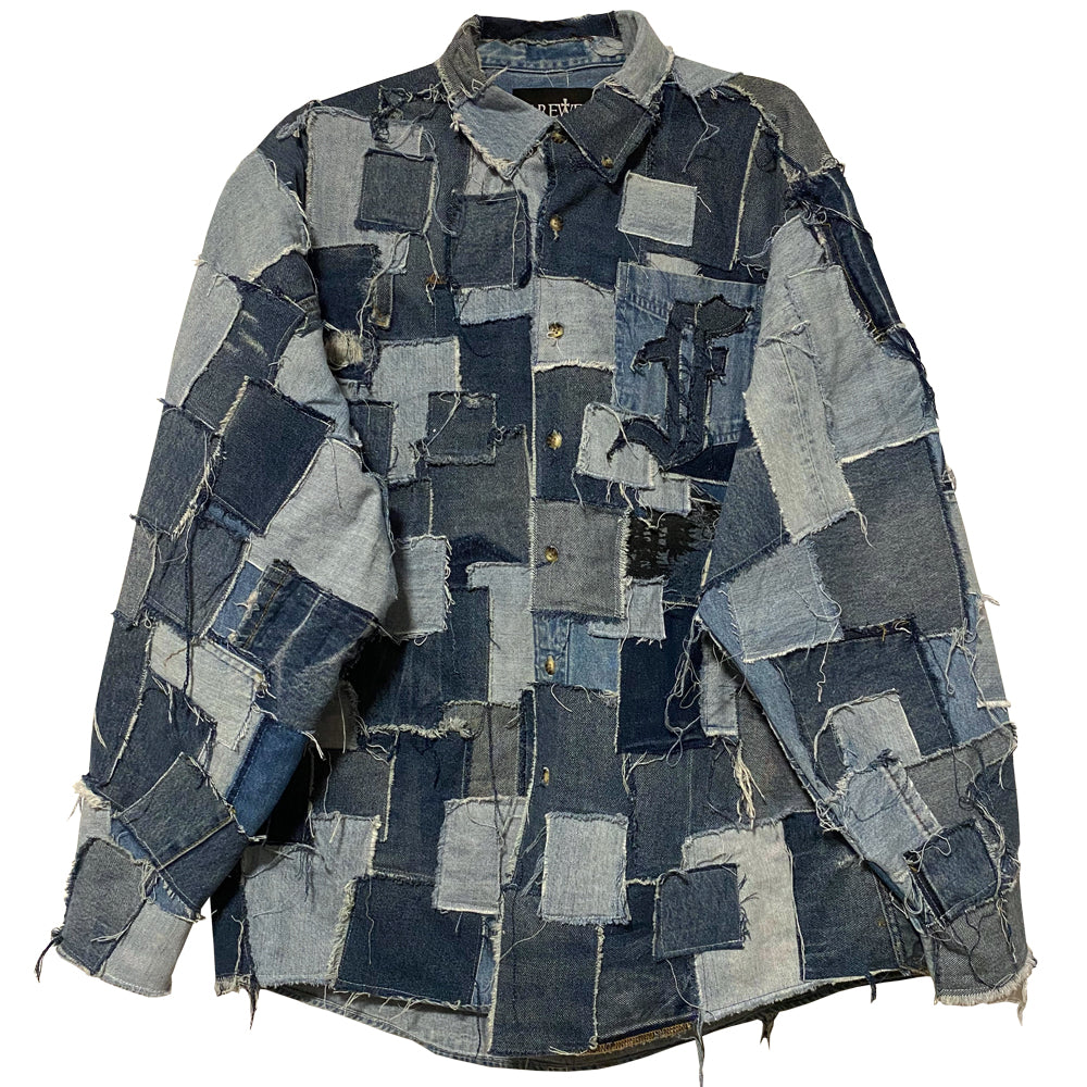 Complete Patched Denim Over-Shirt