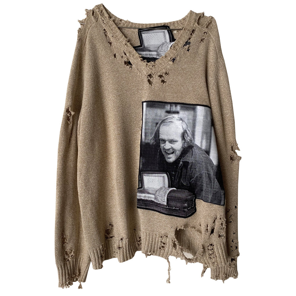 "Overlook Hotel" distressed sweater II