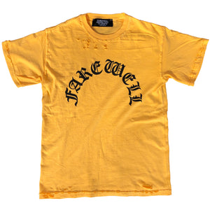 "Arch Logo" Distressed Butter Tee